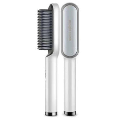 Hair Straightener Brush Curling Comb 2 In 1 Hair Hot Comb Anti-Scald Hair Straightener Brush For Girls Electric Heated Hair Styler Tool, Travel, Professional Salon at Home