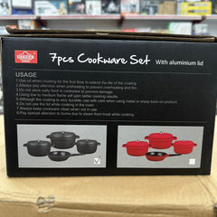 Uakeen Germany Induction Die-Cast Granite Cookware Set 7pcs VK-21
