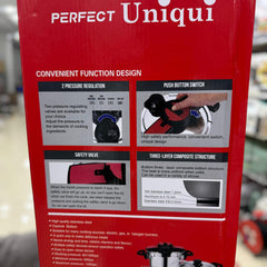 Uniqui 8pcs 5+7L Steel Pressure Cooker Set