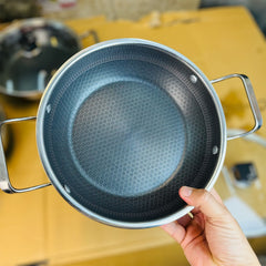Germany lot honeycomb shallow fry pan set